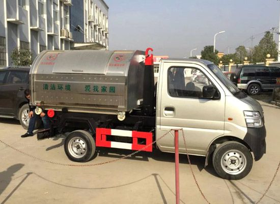 國五3方長安勾臂垃圾車三種操控方式